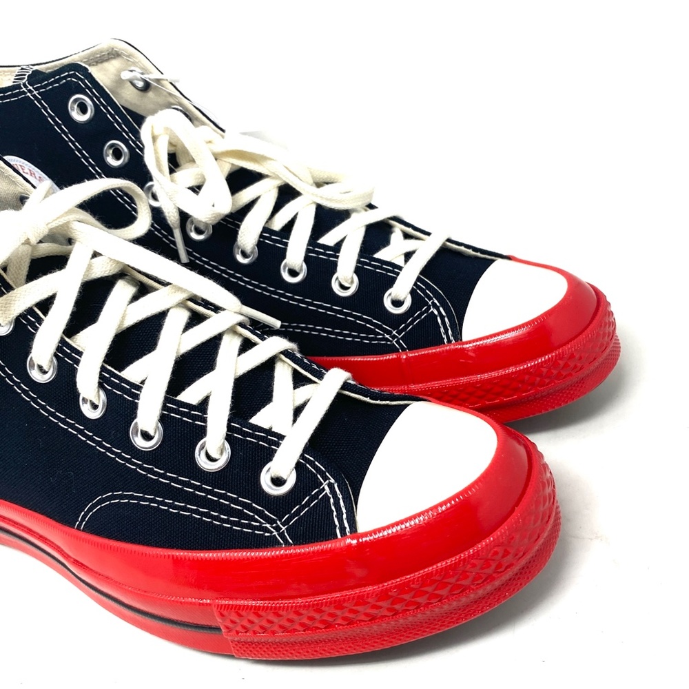 Converse Chuck 70 Comme Garcons PLAY Sneakers Women's Shoes Canvas Black A01793C - Picture 4 of 11